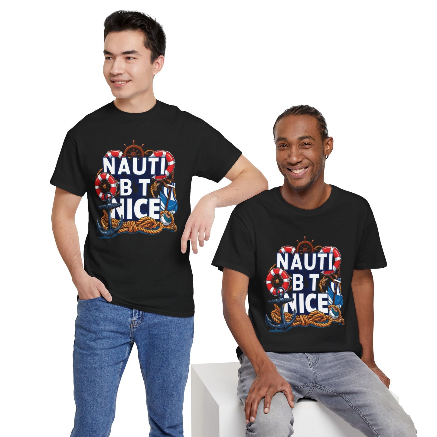 Nautical Unisex Tee - NAUTI BUT NICE Design