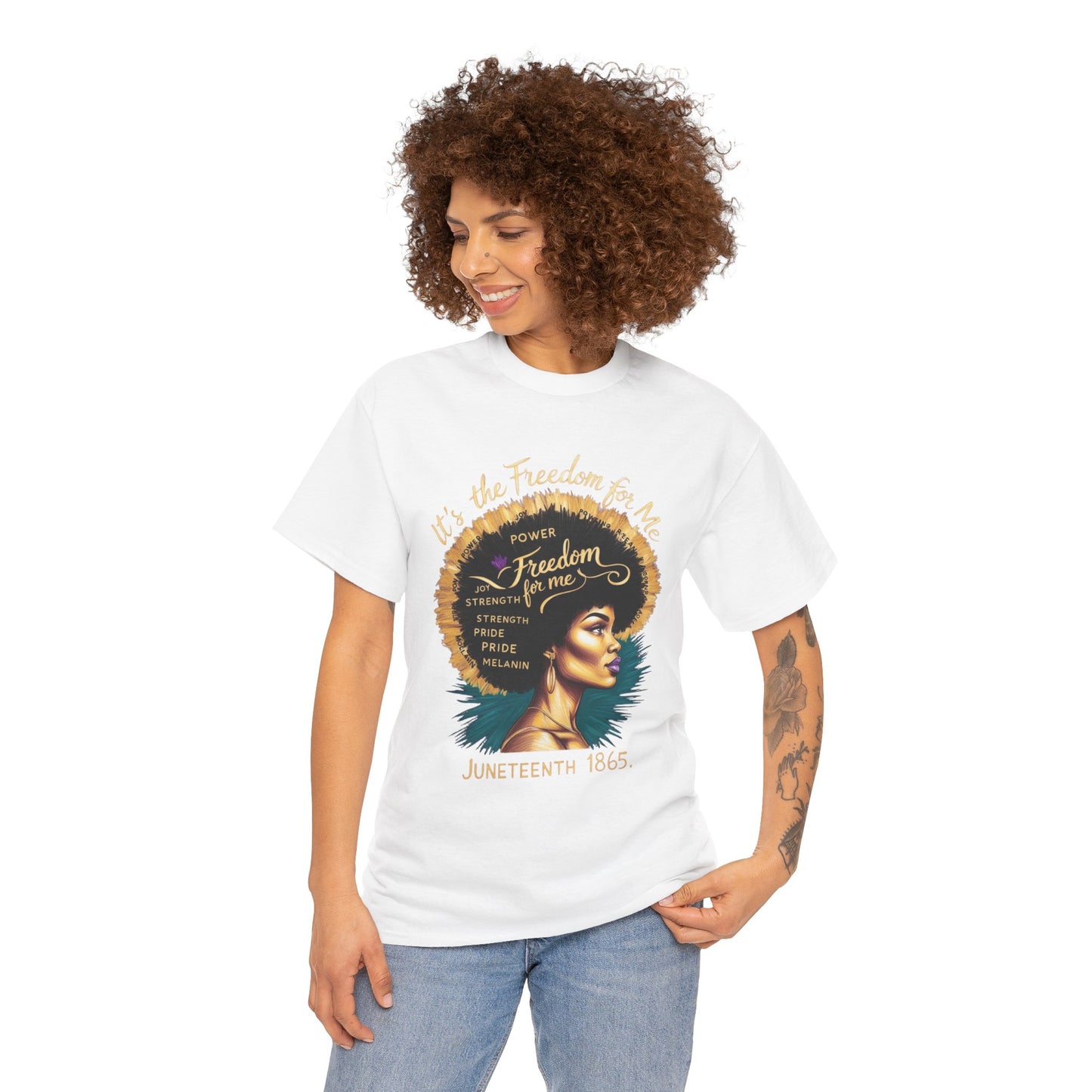 Graphic Tee - Juneteenth 1865 Freedom for Me Design