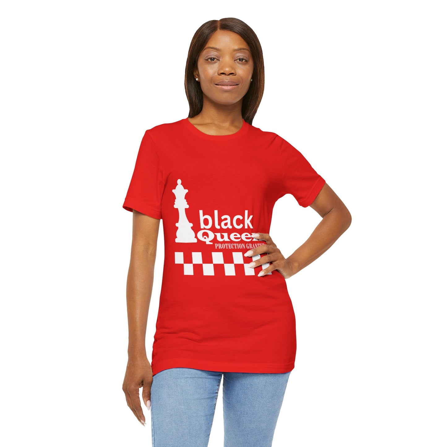 Black Queen Chess Tee - Unisex Jersey Short Sleeve