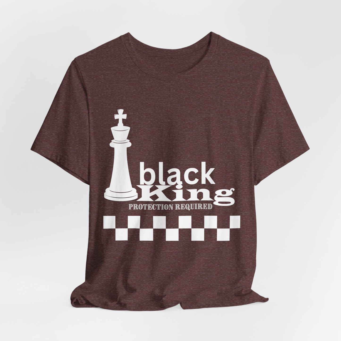 Black King Chess Tee - Unisex Jersey Short Sleeve