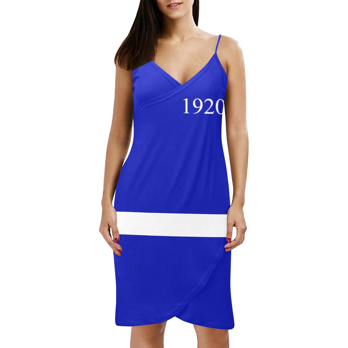 Spaghetti Strap Backless Beach Dress (D65)
