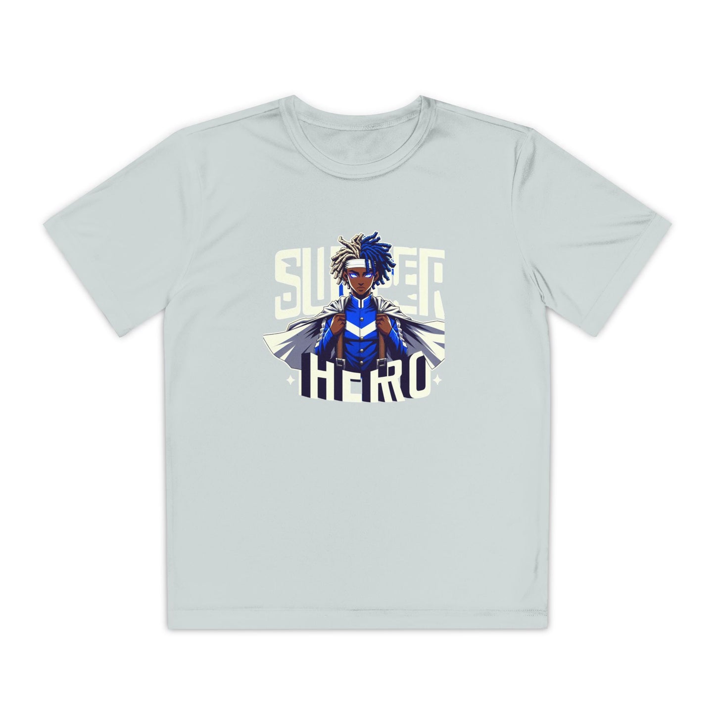 Youth Superhero Competitor Tee, Kid's T-Shirt, Summer Vibes Shirt, Birthday Gift, Superhero Fan Apparel, Fun Summer Outfit