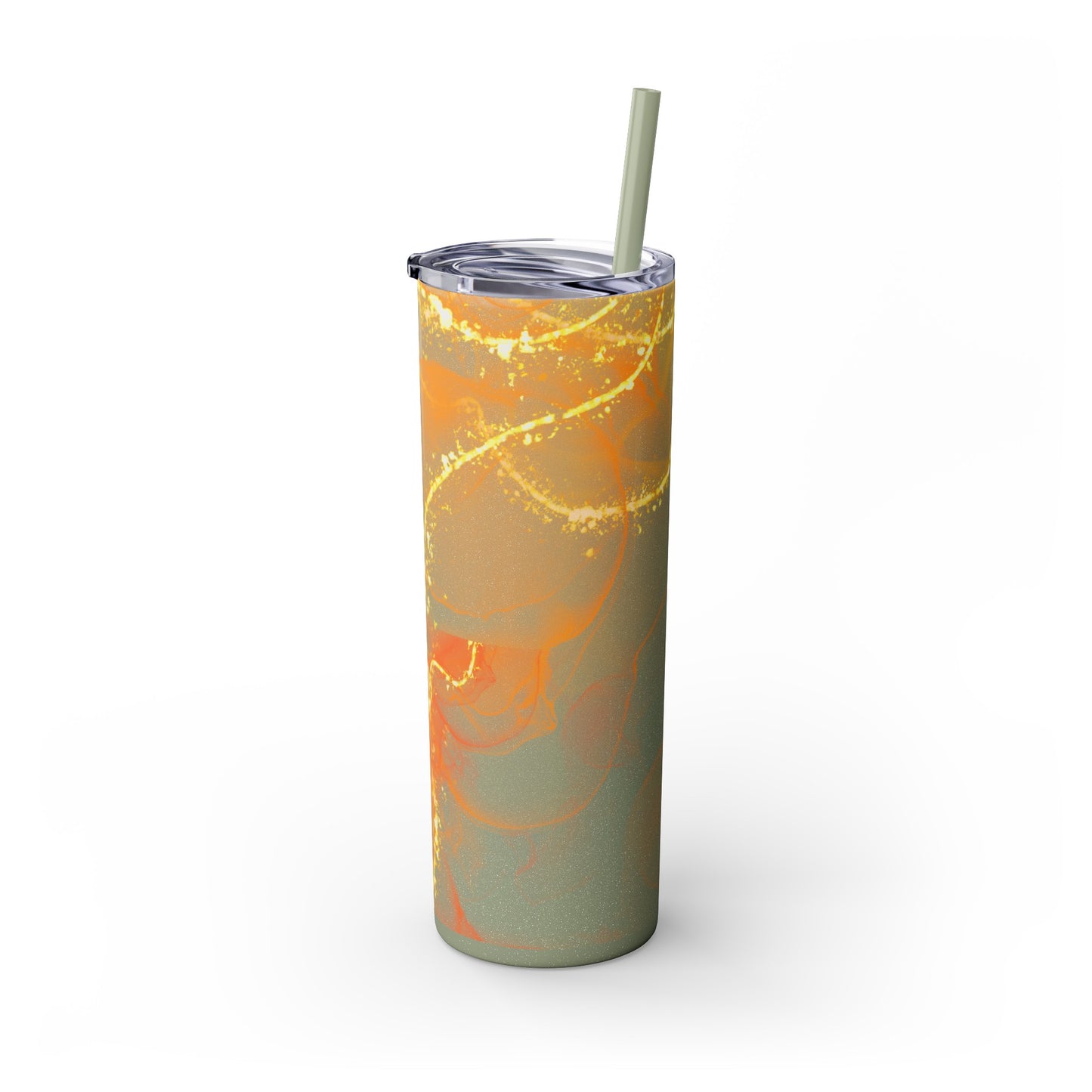 Fire Skinny Tumbler with Straw, 20oz Model# 051701
