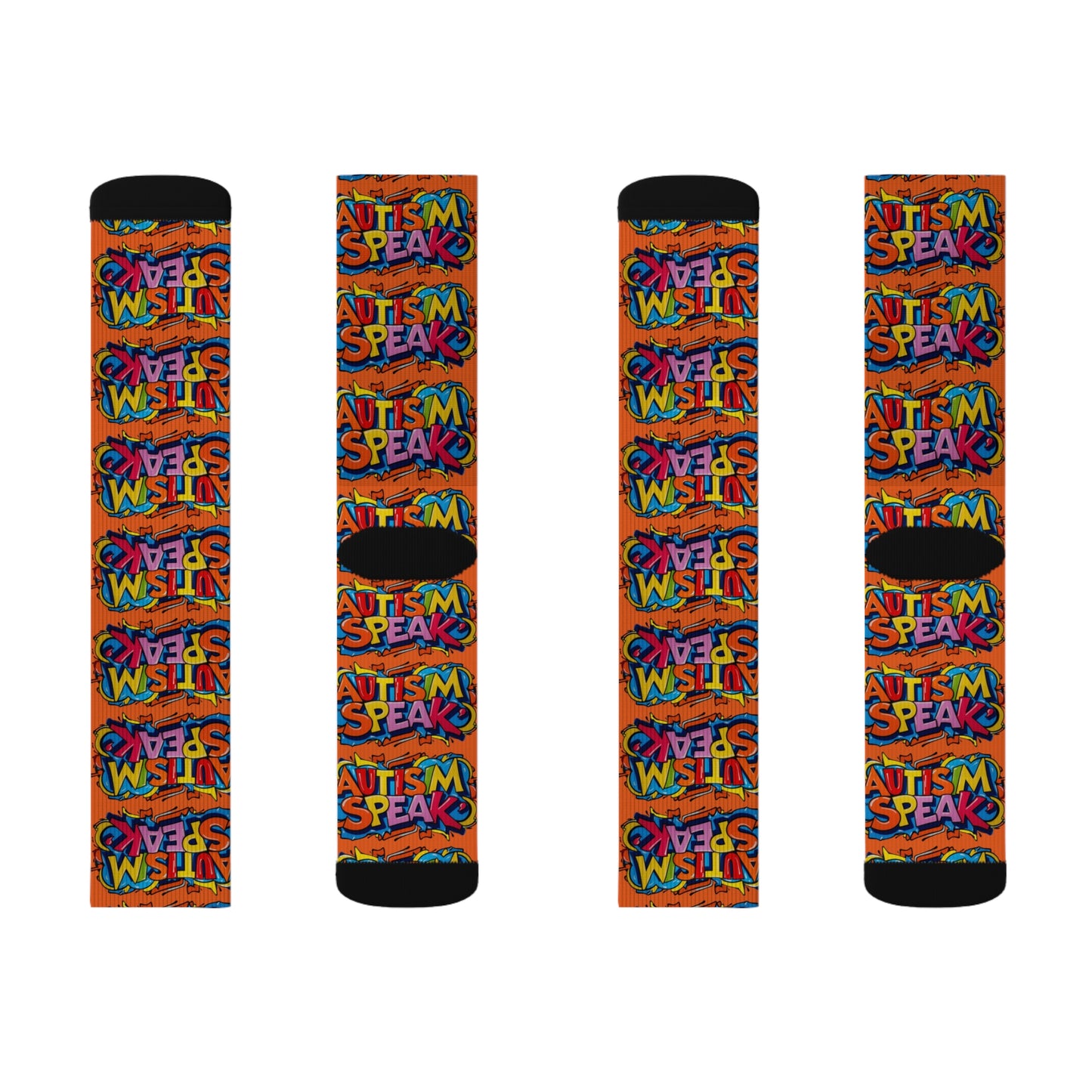 Autism Speak Graffiti Style- Orange