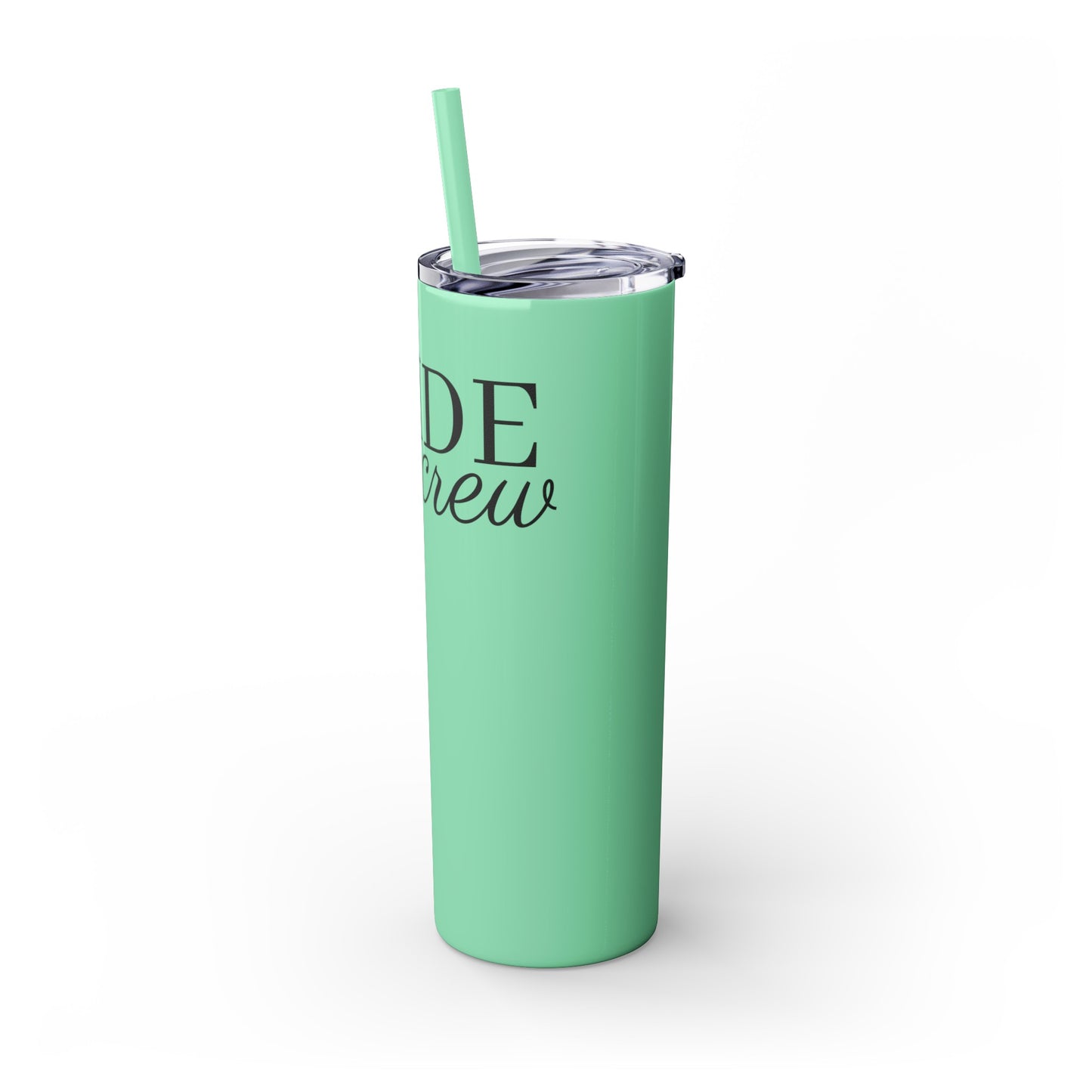 Bride Crew Skinny Tumbler with Straw, 20oz