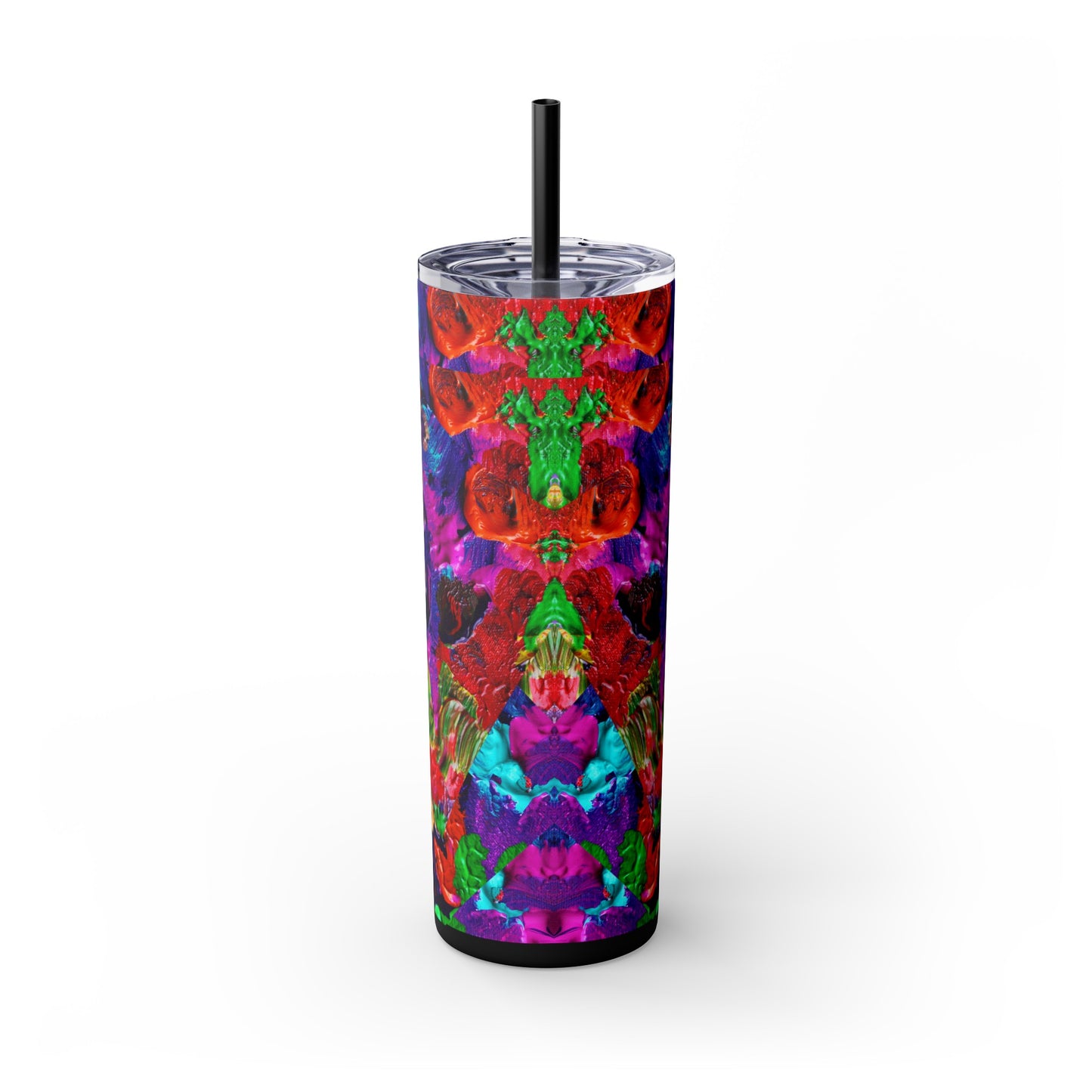 Color-Maze Frenzy Skinny Tumbler with Straw, 20oz