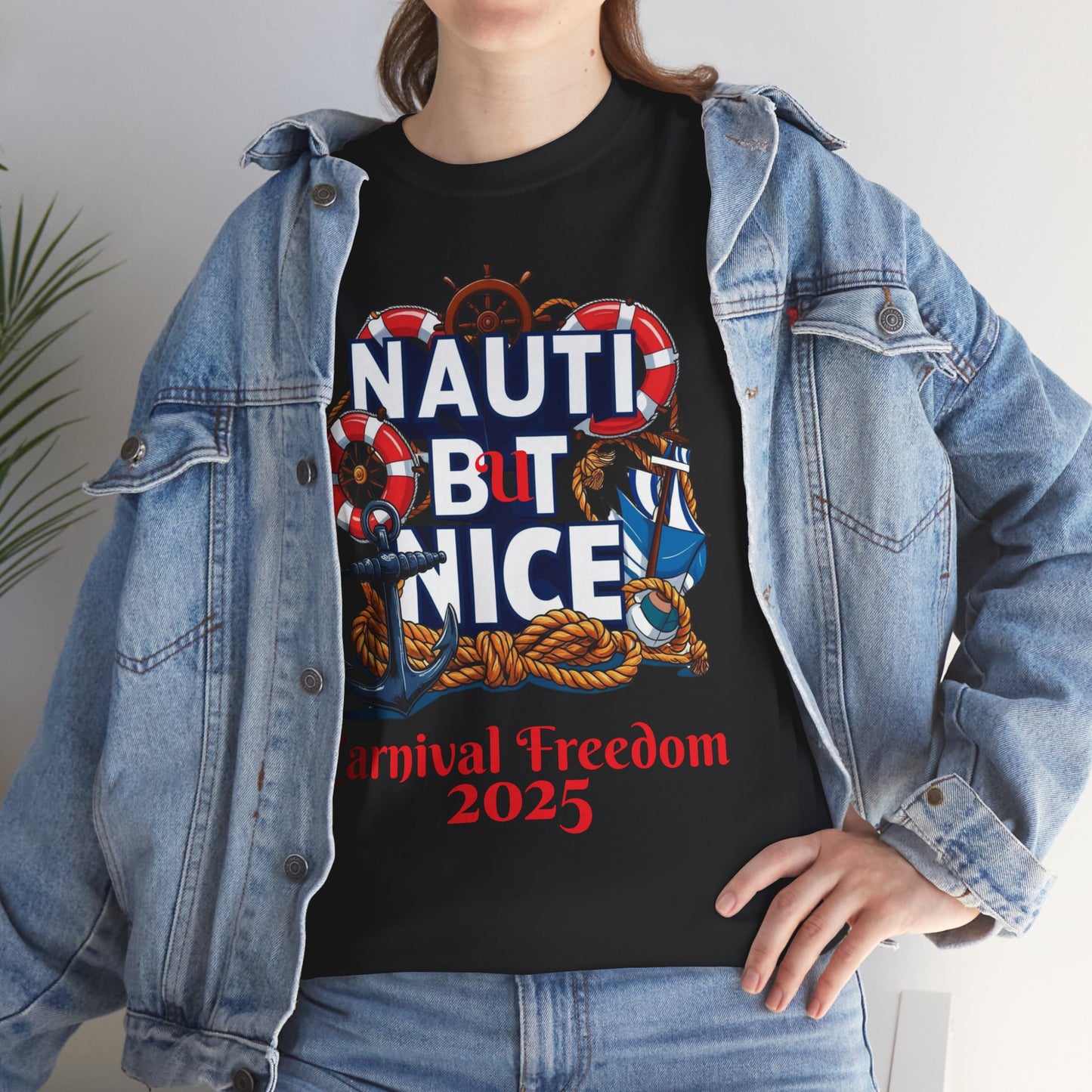 Nautical Unisex Tee - NAUTI BUT NICE Carnival Freedom