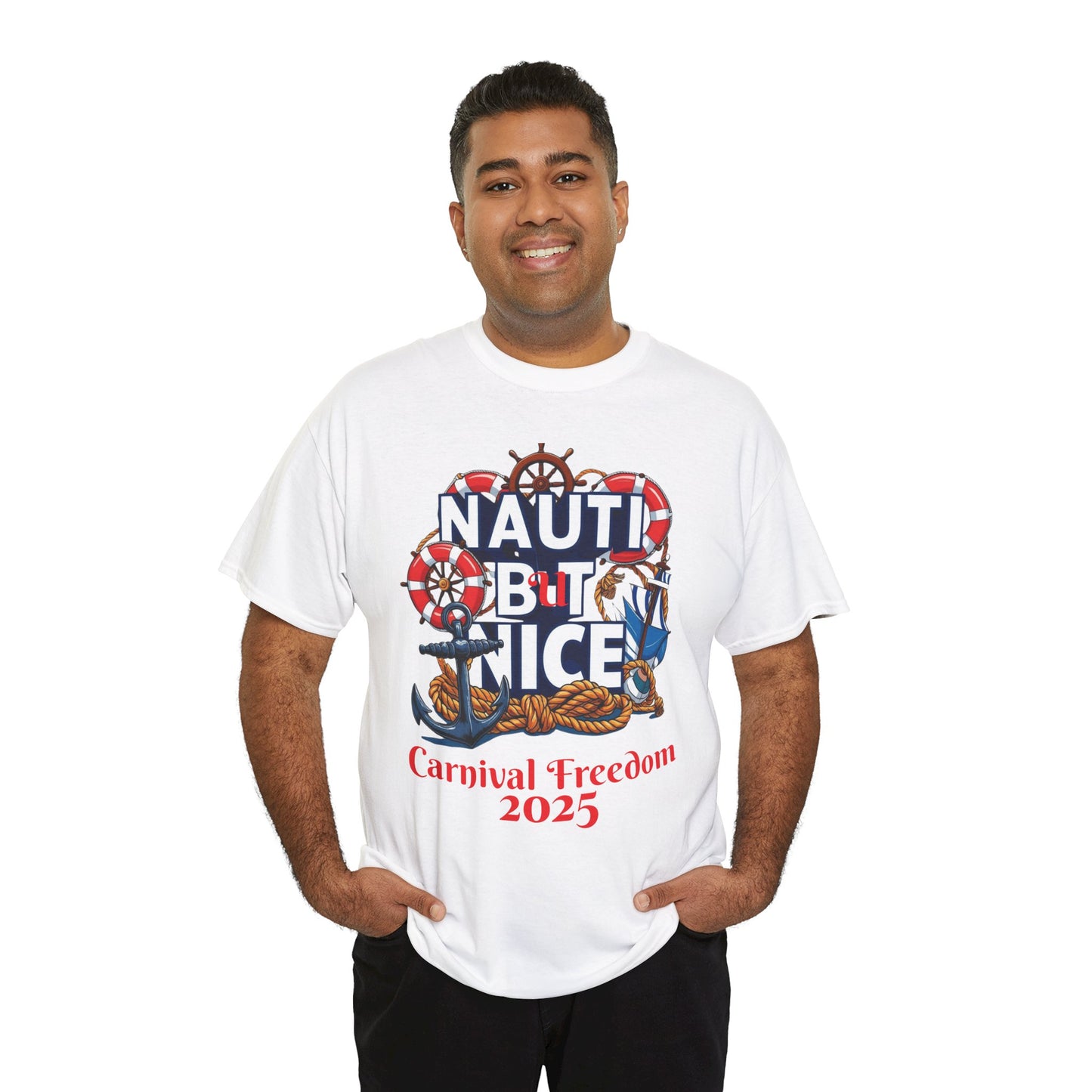 Nautical Unisex Tee - NAUTI BUT NICE Carnival Freedom