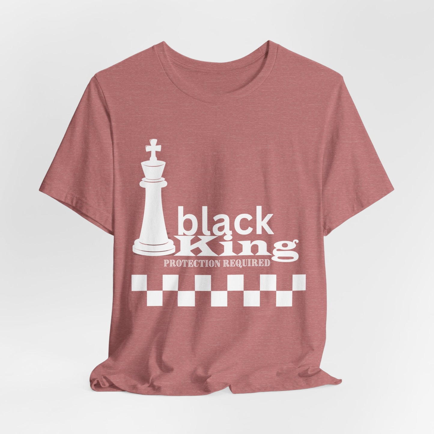 Black King Chess Tee - Unisex Jersey Short Sleeve