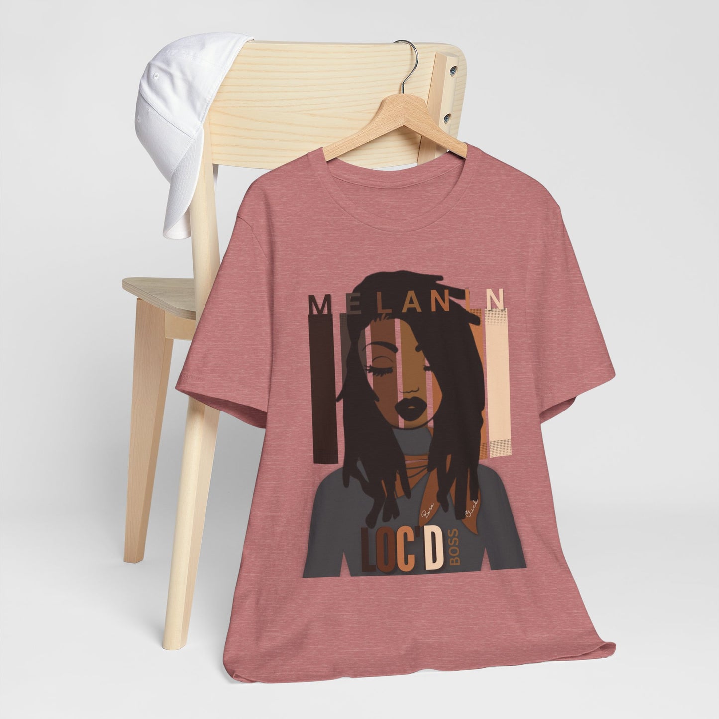 Melanin Loc'd Jersey Short Sleeve Tee