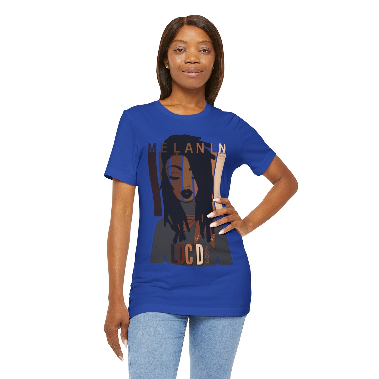 Melanin Loc'd Jersey Short Sleeve Tee