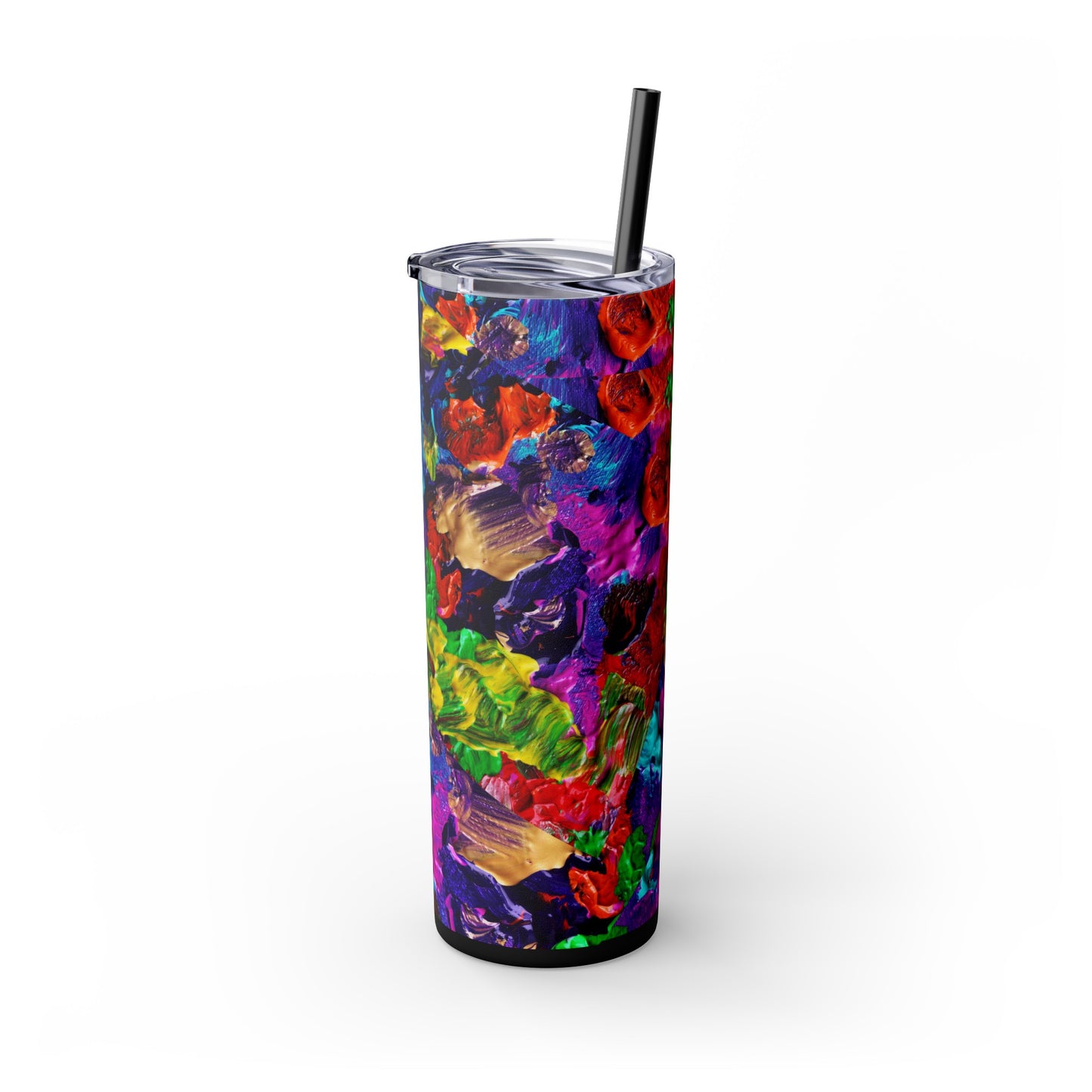 Color-Maze Frenzy Skinny Tumbler with Straw, 20oz