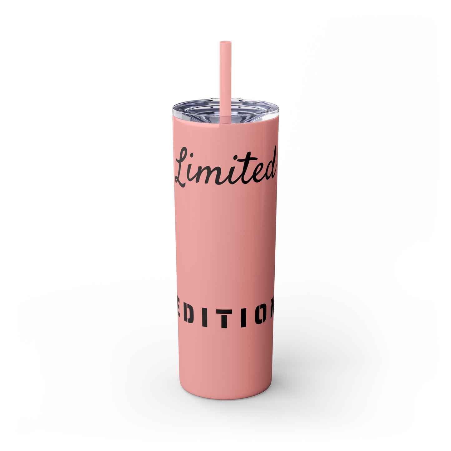Limited Edition Customizable Skinny Tumbler with Straw, 20oz