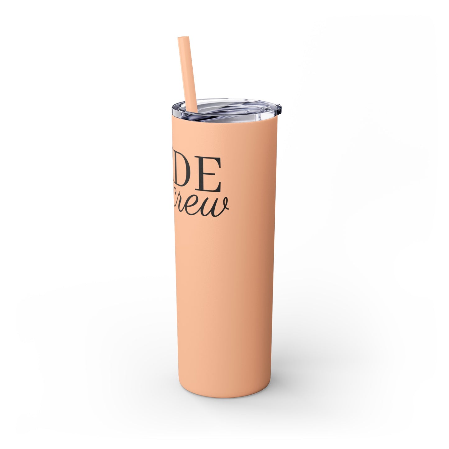 Bride Crew Skinny Tumbler with Straw, 20oz