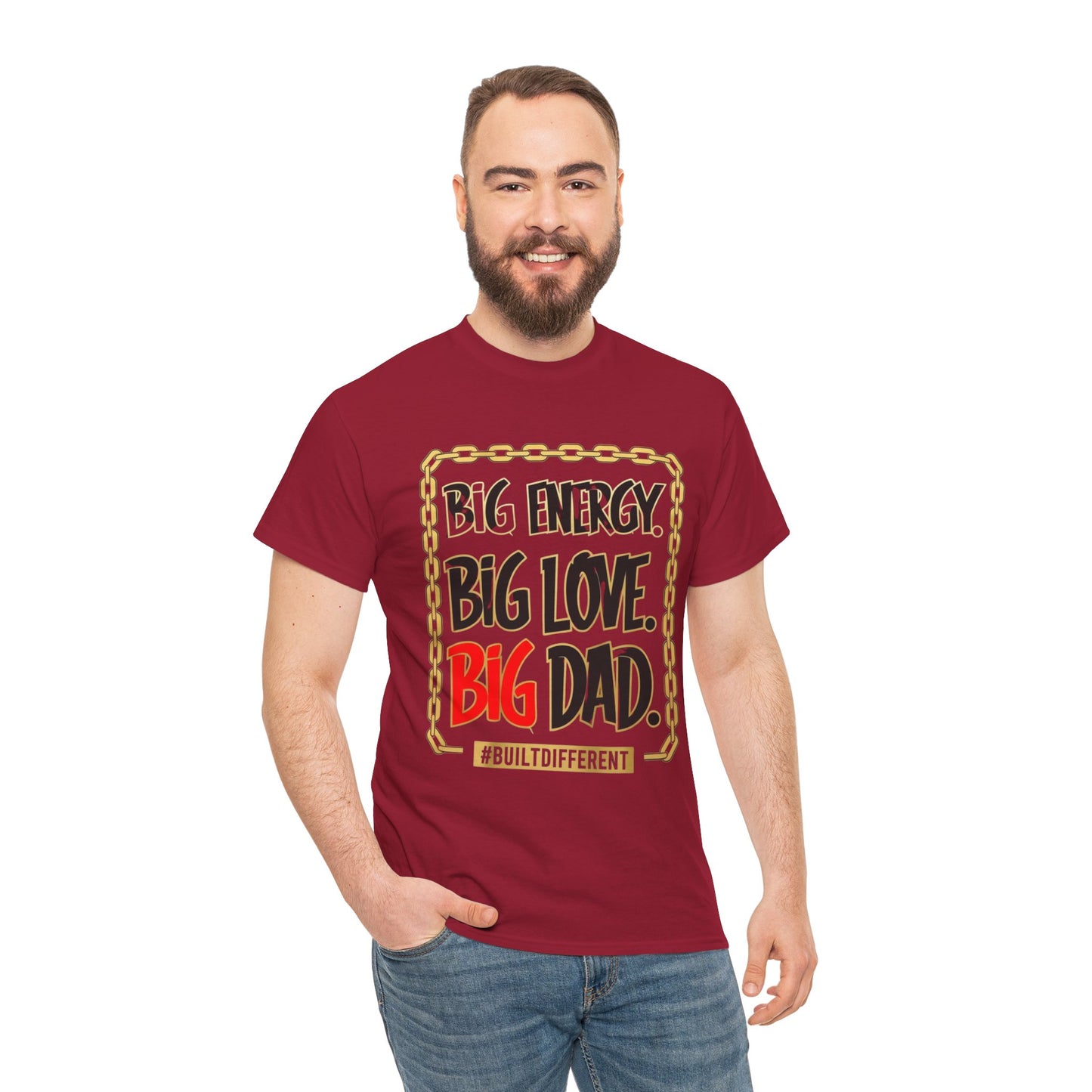 Graffiti Tee - Big Energy Big Love Big Dad Design - Unisex
