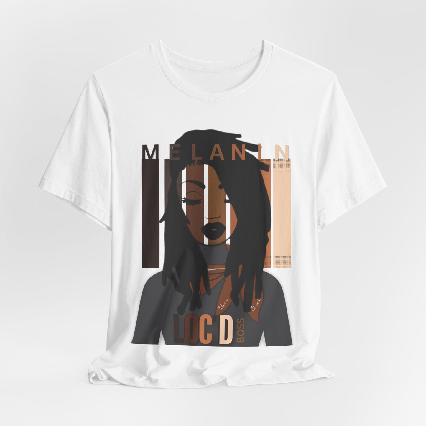Melanin Loc'd Jersey Short Sleeve Tee
