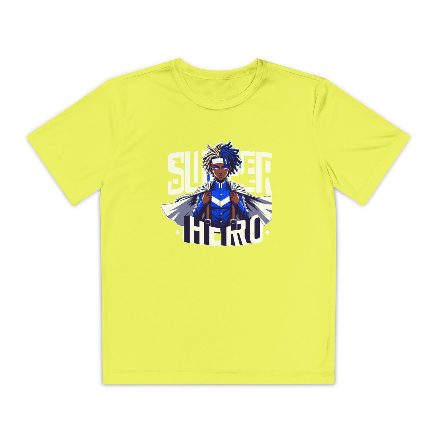 Youth Superhero Competitor Tee, Kid's T-Shirt, Summer Vibes Shirt, Birthday Gift, Superhero Fan Apparel, Fun Summer Outfit