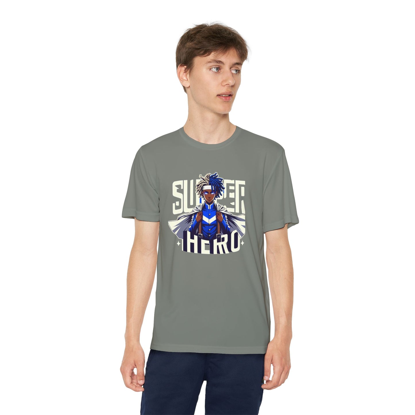 Youth Superhero Competitor Tee, Kid's T-Shirt, Summer Vibes Shirt, Birthday Gift, Superhero Fan Apparel, Fun Summer Outfit