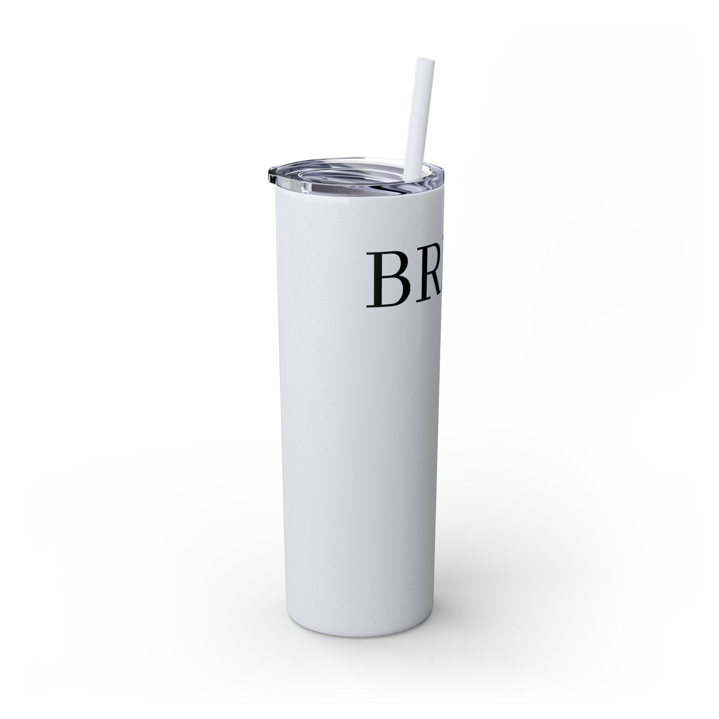 Bride Crew Skinny Tumbler with Straw, 20oz