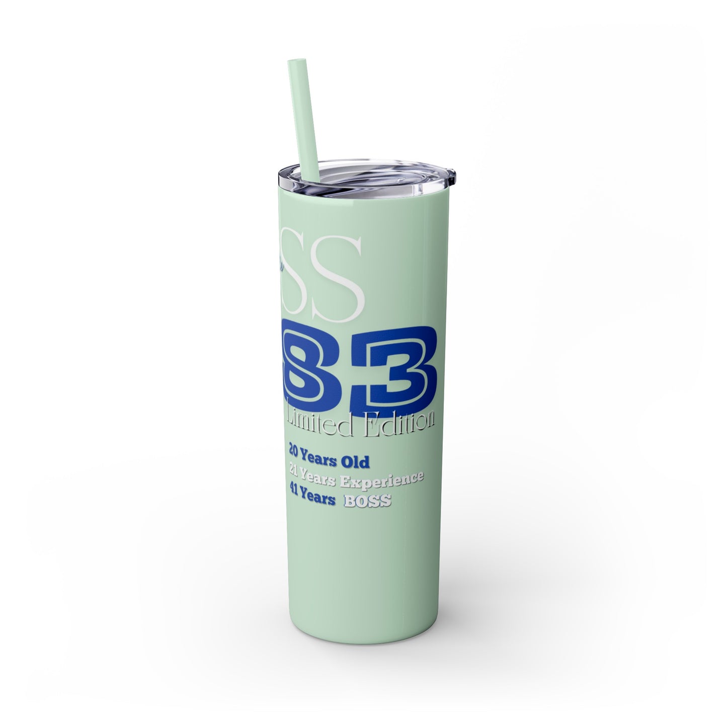 Customizable 1983 Born Skinny Tumbler with Straw, 20oz