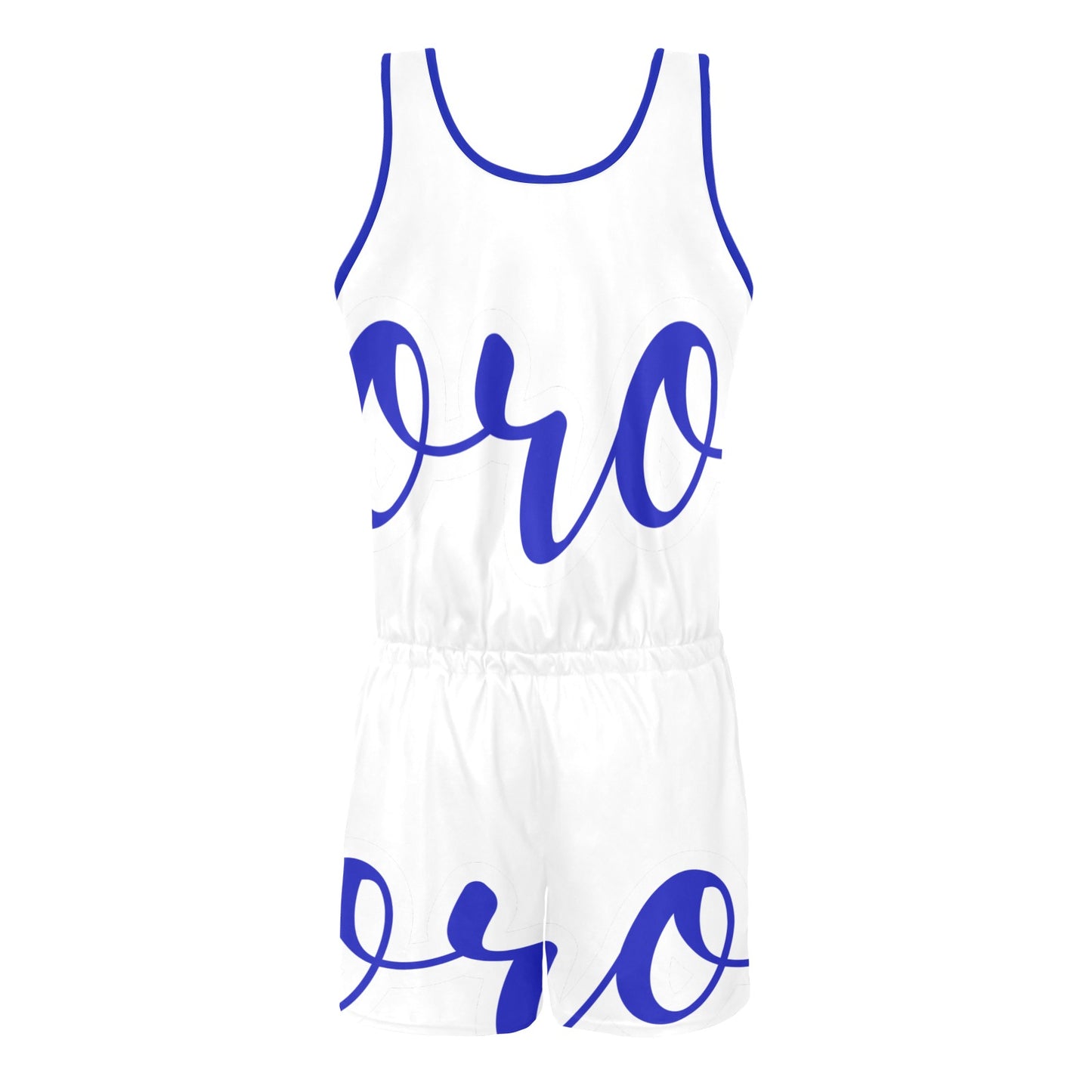 Soror All Over Print Vest Short Jumpsuit
