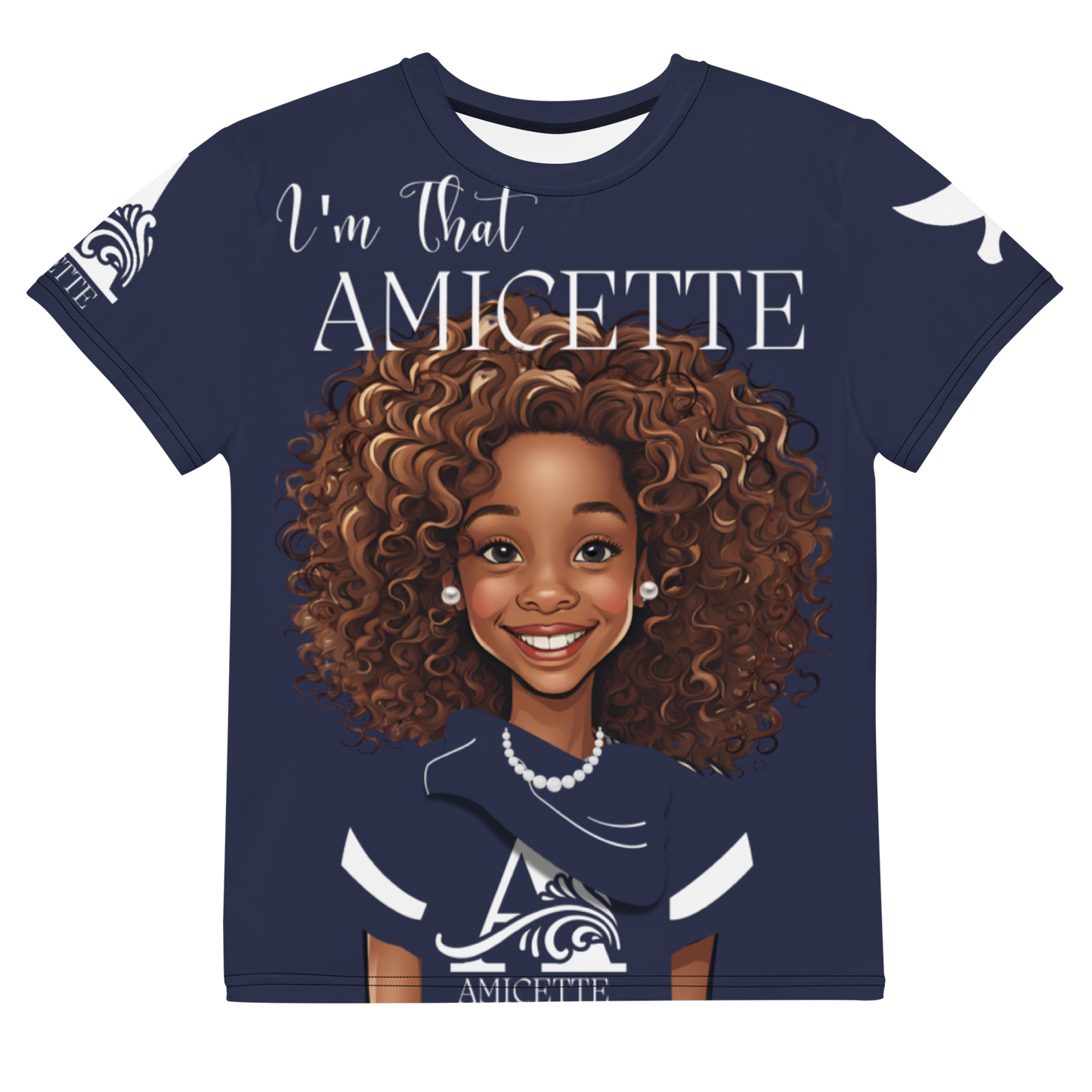 Amicette Youth Caricature crew neck t-shirt