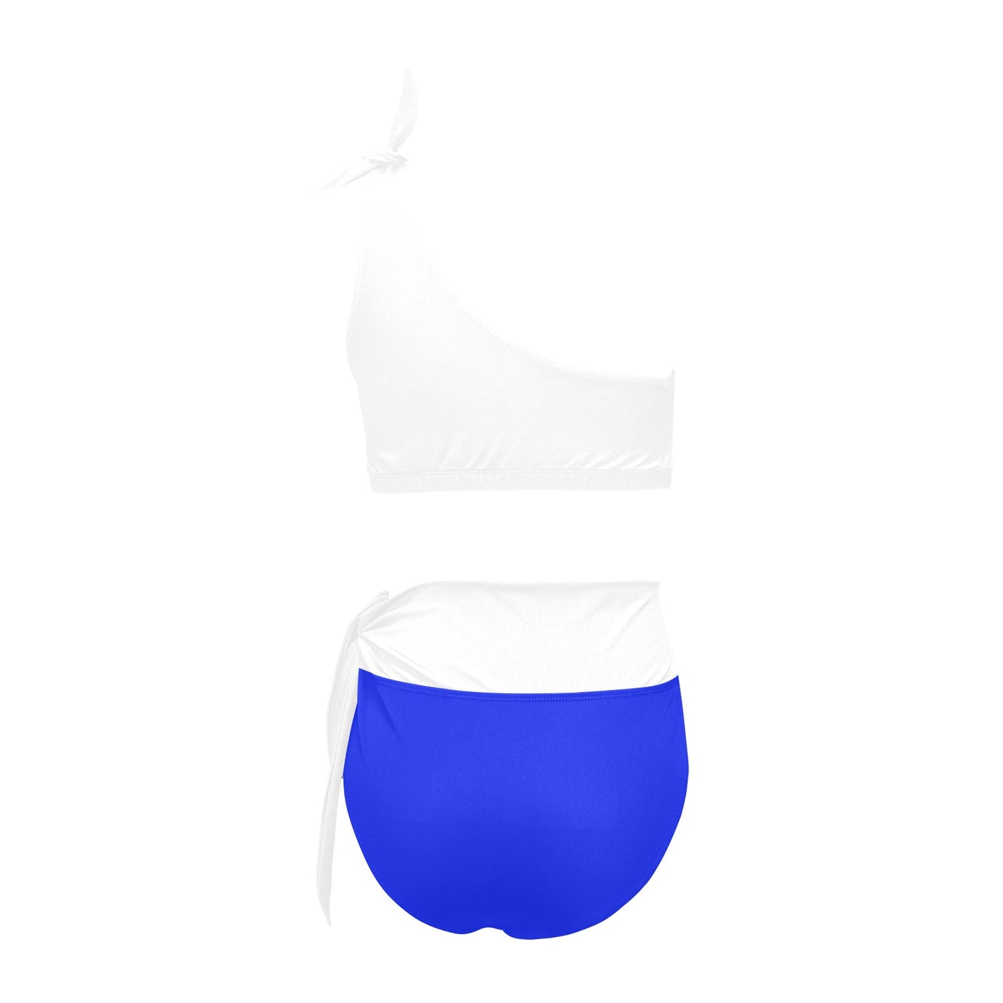 High Waisted One Shoulder Bikini Set (S16)
