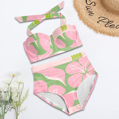 1908 Soror Luxe Hibiscus Bikini Set
