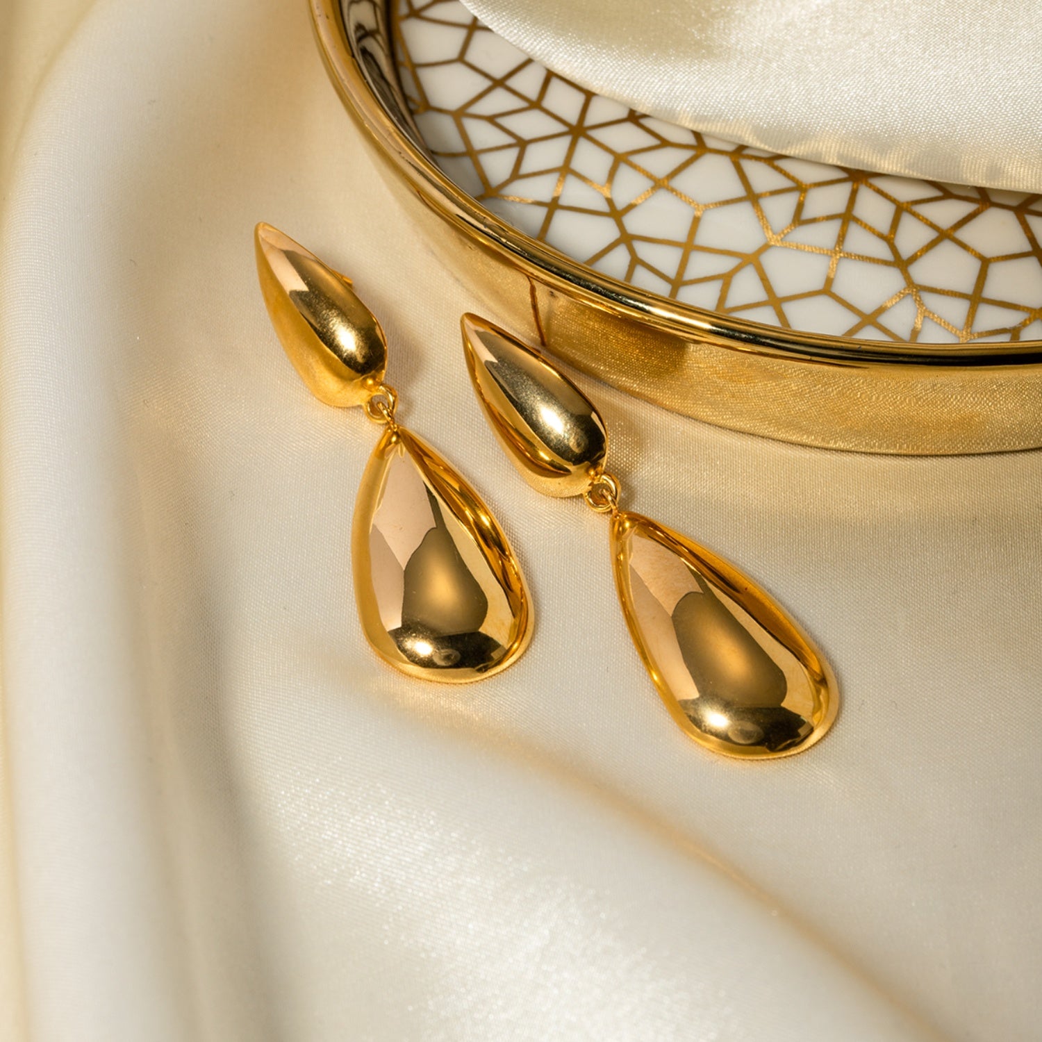 Stainless Steel Dangle Earrings-VMA Specialties Boutique