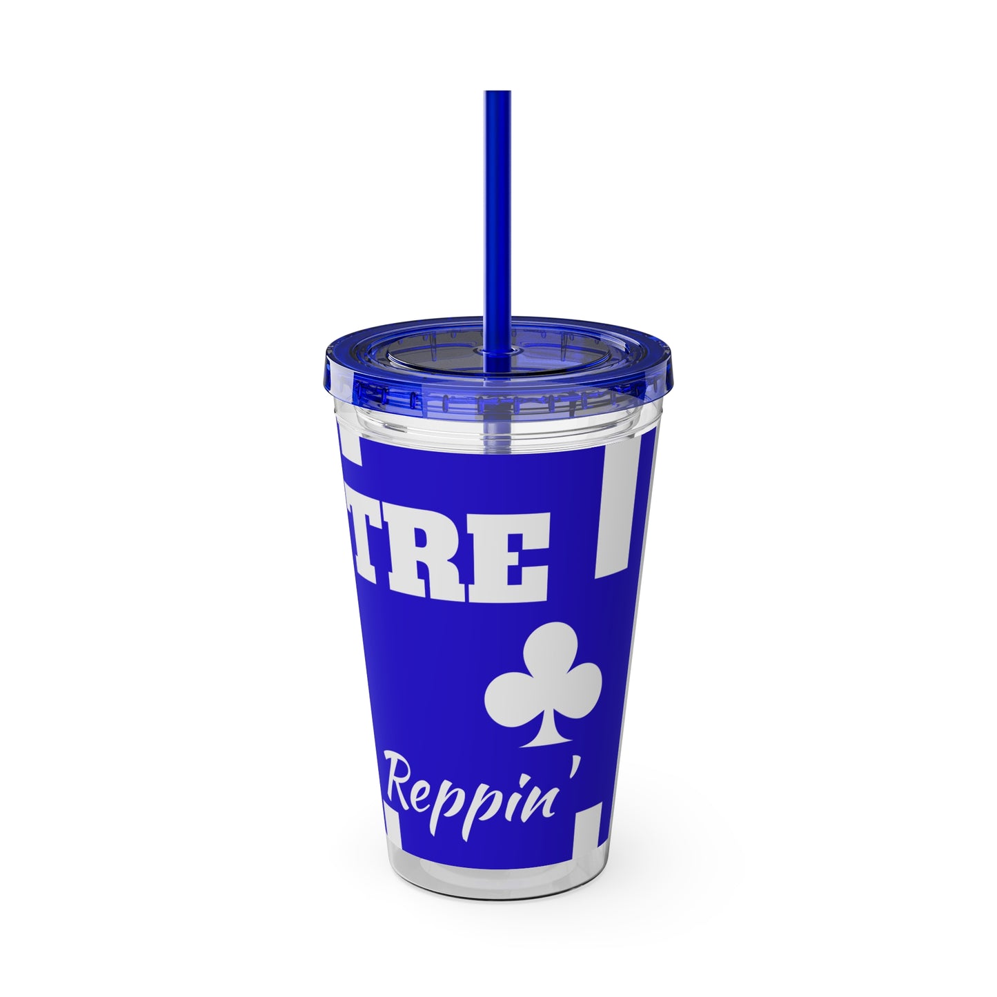 Tre Club Sunsplash Tumbler with Straw, 16oz