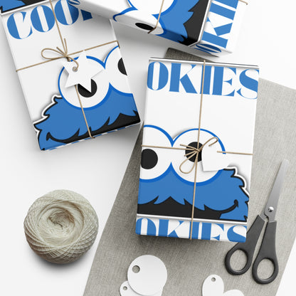 Gift Wrap Papers-Cookie Monster Inspired