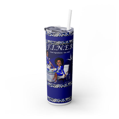 Zeta Phi Beta Skinny Tumbler