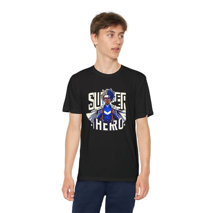 Youth Superhero Competitor Tee, Kid's T-Shirt, Summer Vibes Shirt, Birthday Gift, Superhero Fan Apparel, Fun Summer Outfit