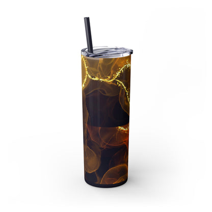 Fire  Skinny Tumbler with Straw, 20oz Model# 051701