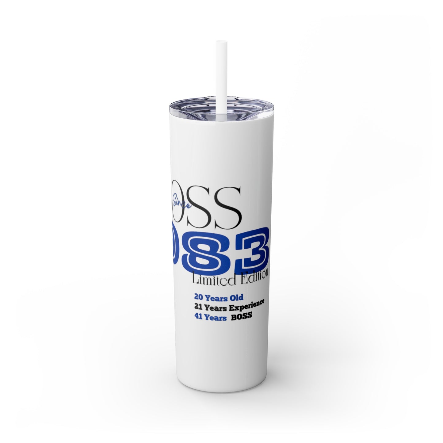 1983 Born Skinny Tumbler with Straw, 20oz
