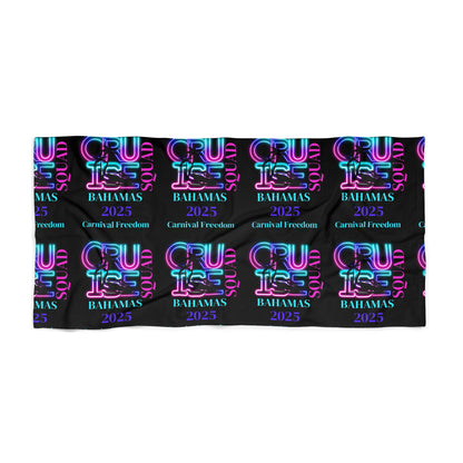 Cruise Squad 2025 Carnival Freedom Beach Towel