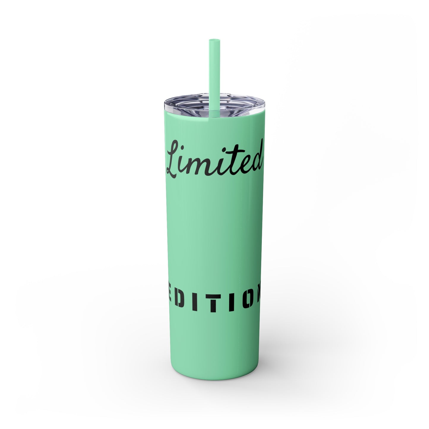 Limited Edition Customizable Skinny Tumbler with Straw, 20oz