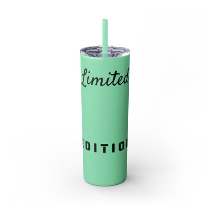 Limited Edition Customizable Skinny Tumbler with Straw, 20oz