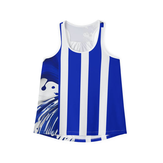 Royal Blue & White Tank