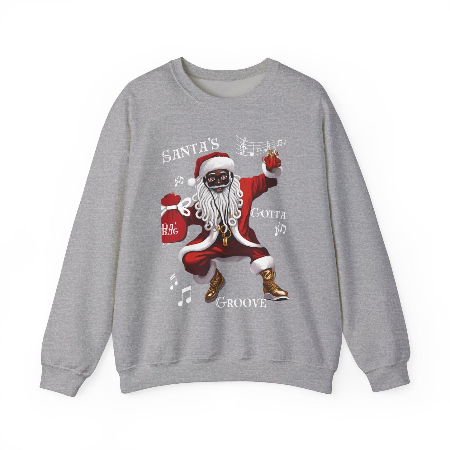 Christmas Santa's Gotta Groove Crewneck Sweatshirt