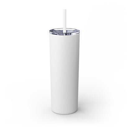 1984 Pink/Green Skinny Tumbler with Straw, 20oz