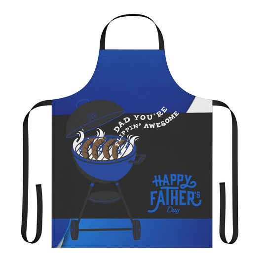 Happy Father's Day Grill Apron, Color Straps