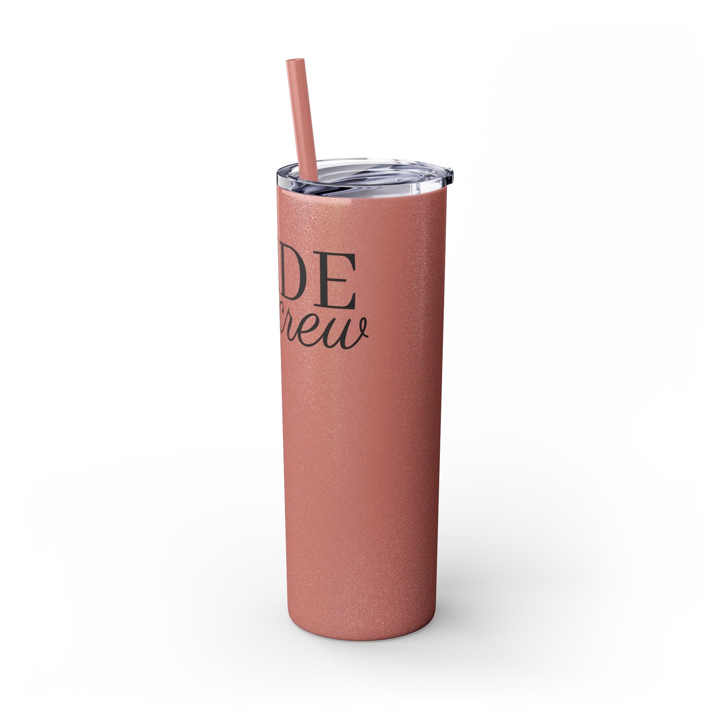 Bride Crew Skinny Tumbler with Straw, 20oz