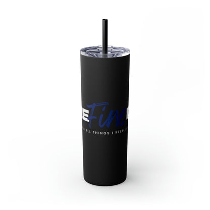 ReFINEd Skinny Tumbler with Straw, 20oz-VMA Specialties Boutique