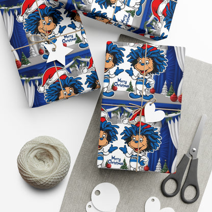 Wrapping Paper, Christmas Gift Wrap Papers with Sailor Santa Design, Nautical Holiday Decor, Festive Table Setting, DIY Gift