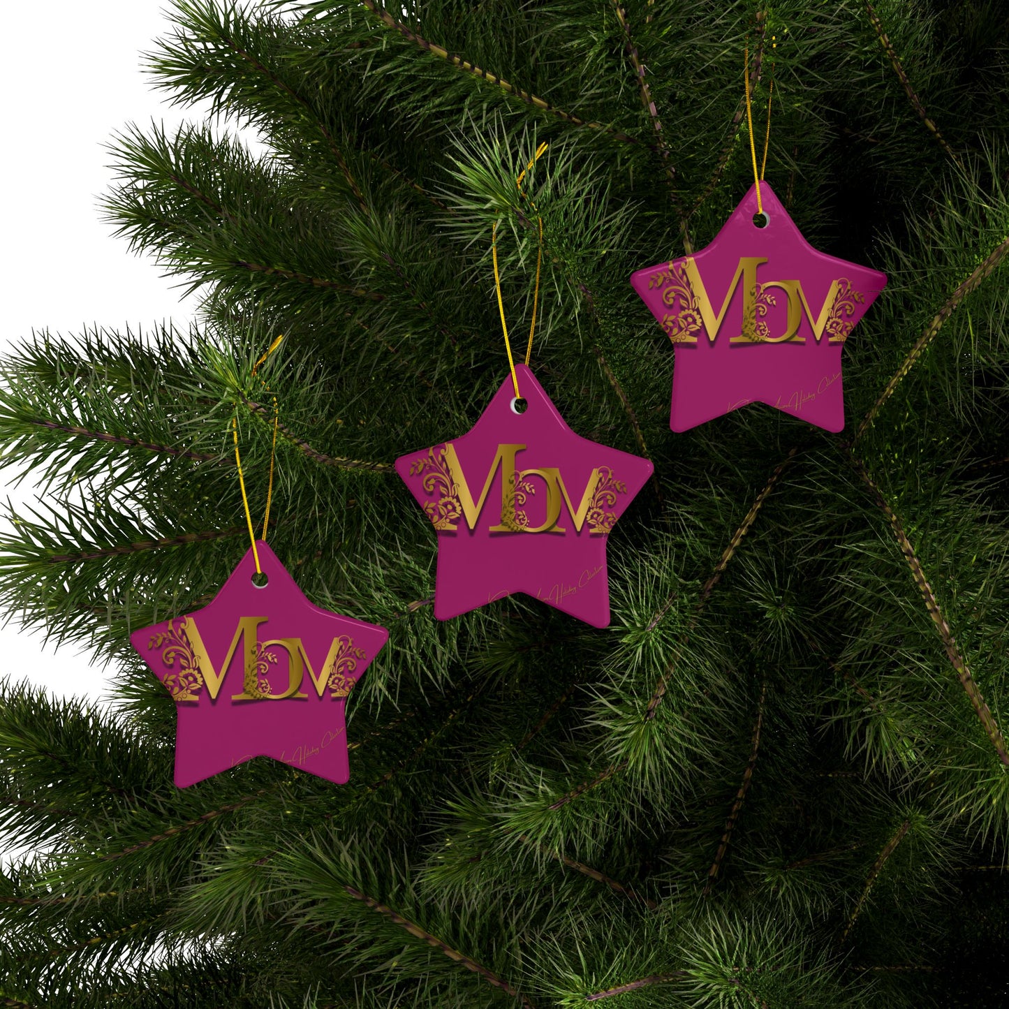 Mom Ceramic Ornaments, 2-Side Print, (1pc, 3pcs, 5pcs, 10pcs)
