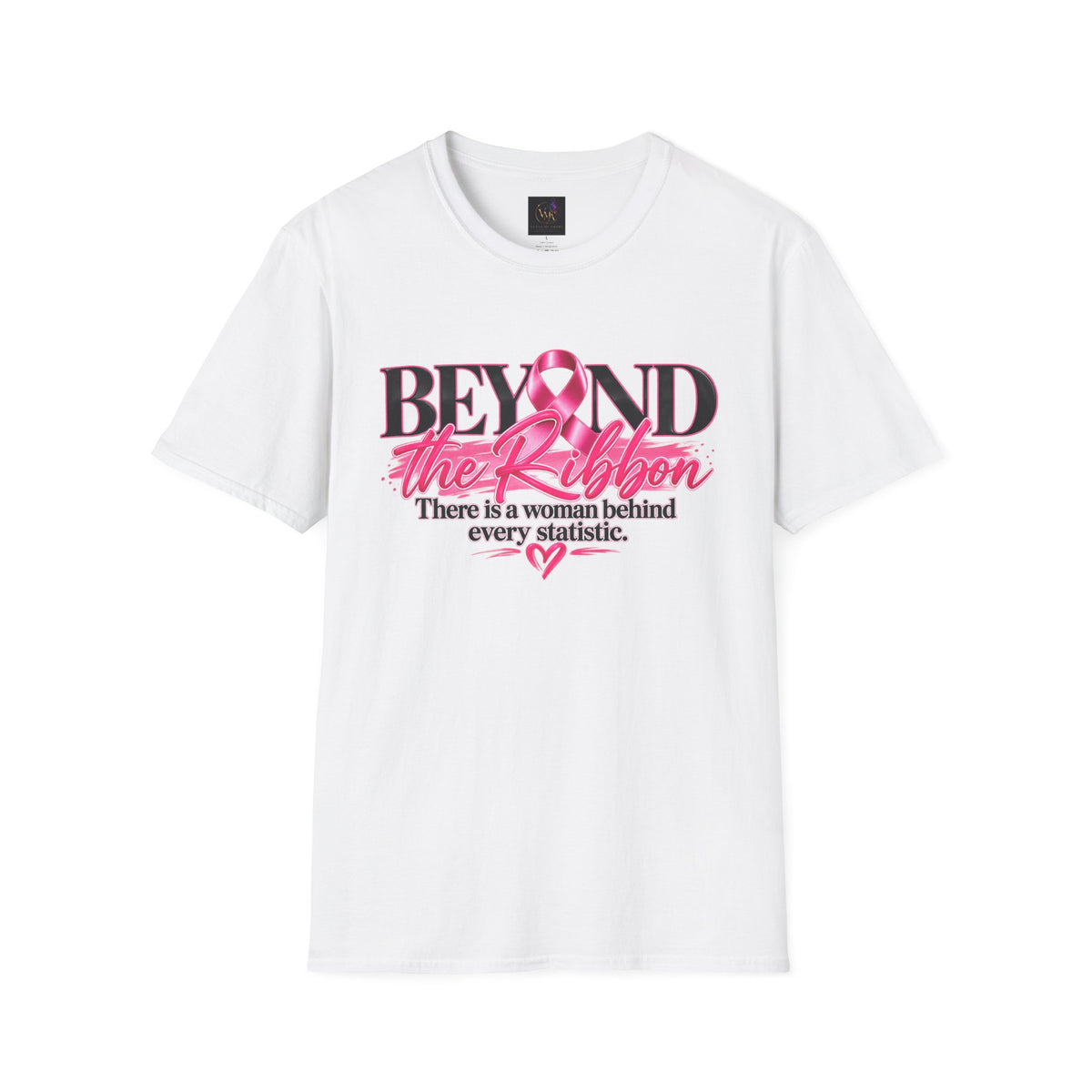 Breast Cancer Awareness T-Shirt — "Beyond the Ribbon" Her Story, Her Strength Design