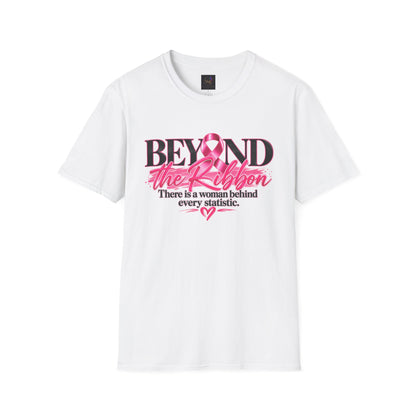 Breast Cancer Awareness T-Shirt — "Beyond the Ribbon" Her Story, Her Strength Design