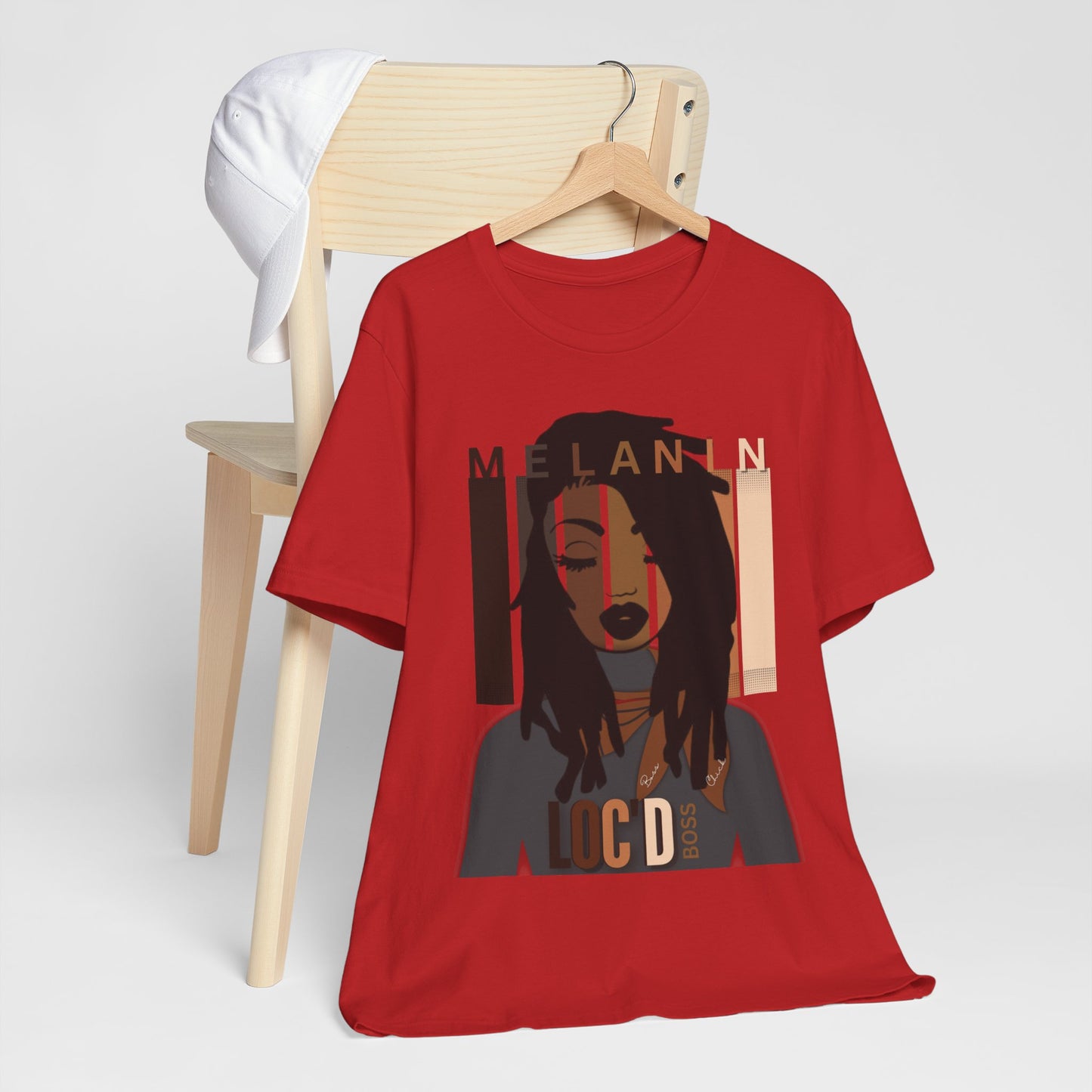 Melanin Loc'd Jersey Short Sleeve Tee