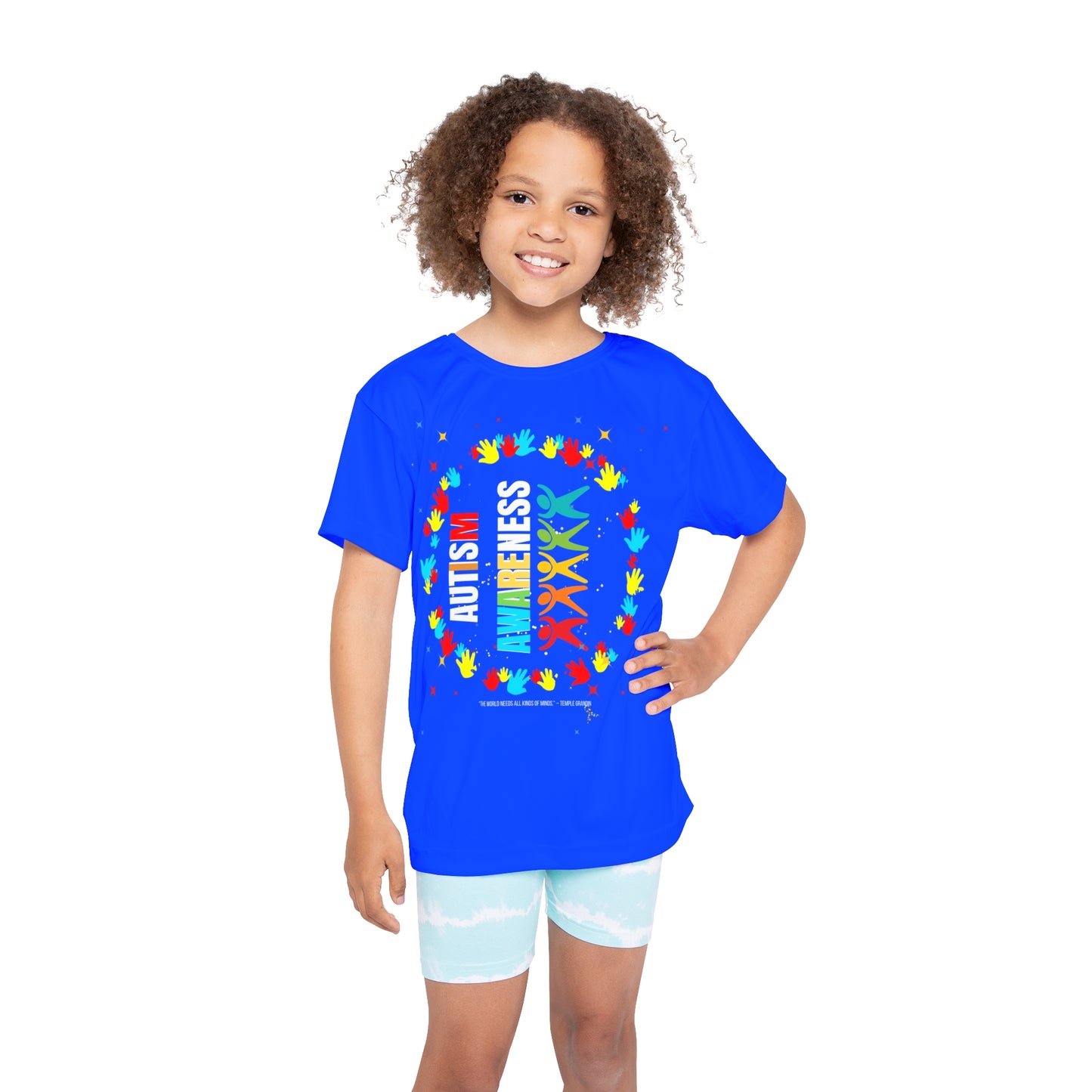 Autism Awareness Kids Sports Jersey TShirt